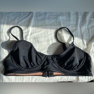Nu Swim Black pluto bikini top